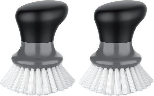 MR.SIGA Dish Scrub Brush, Palm Brush Dish Scrubber with Ergonomic Grip, Kitchen Brushes for Dishes