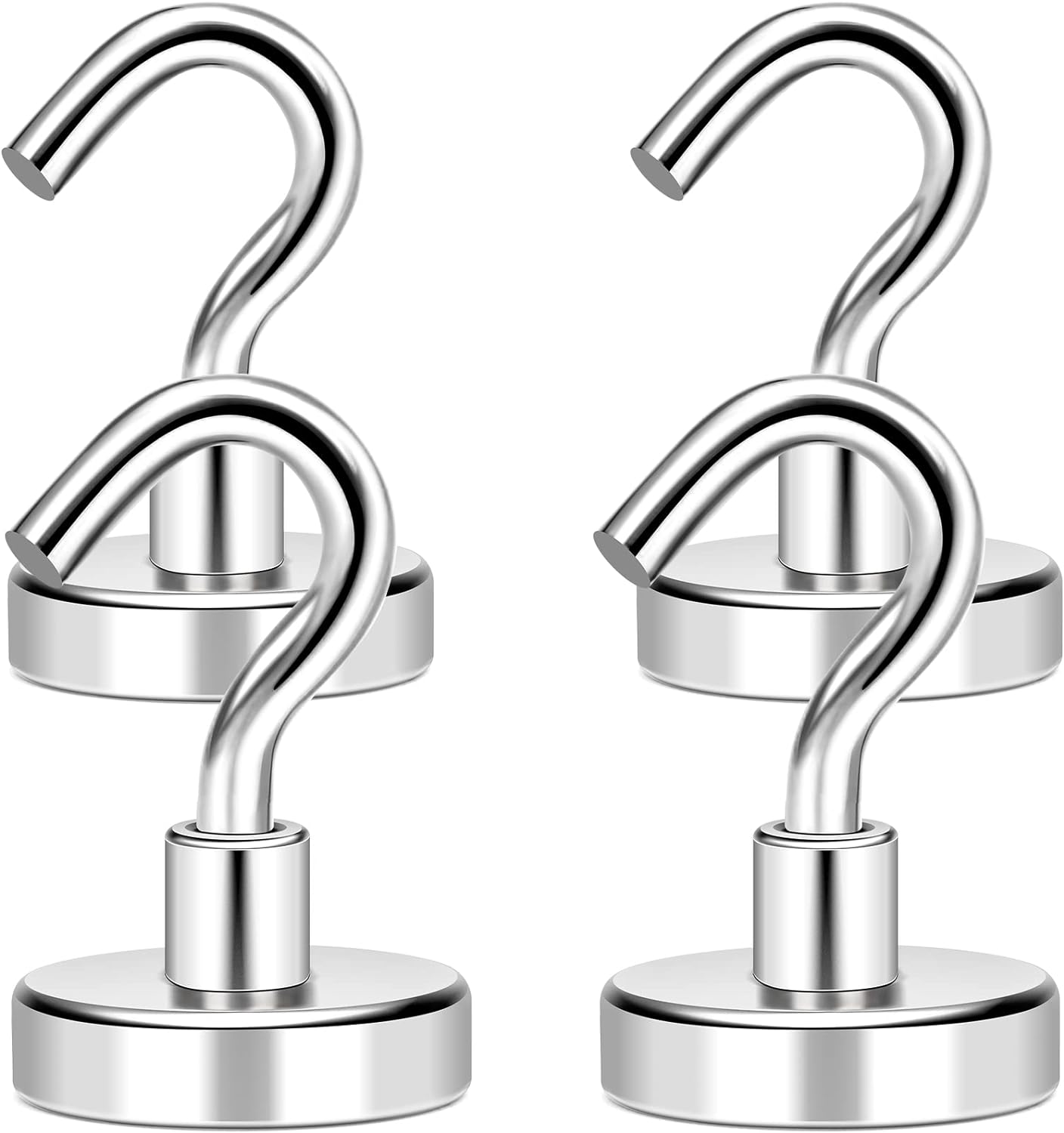 MIKEDE Magnetic Hooks, 40Lbs+ Heavy Duty Magnet Hooks for Cruise Cabins, Super Neodymium Hanging