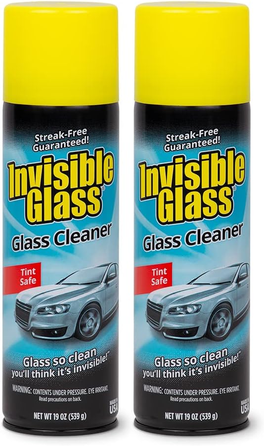 Invisible Glass 91164-2PK 19-Ounce Foam Cleaner for Auto and Home for a Streak-Free Shine, Deep