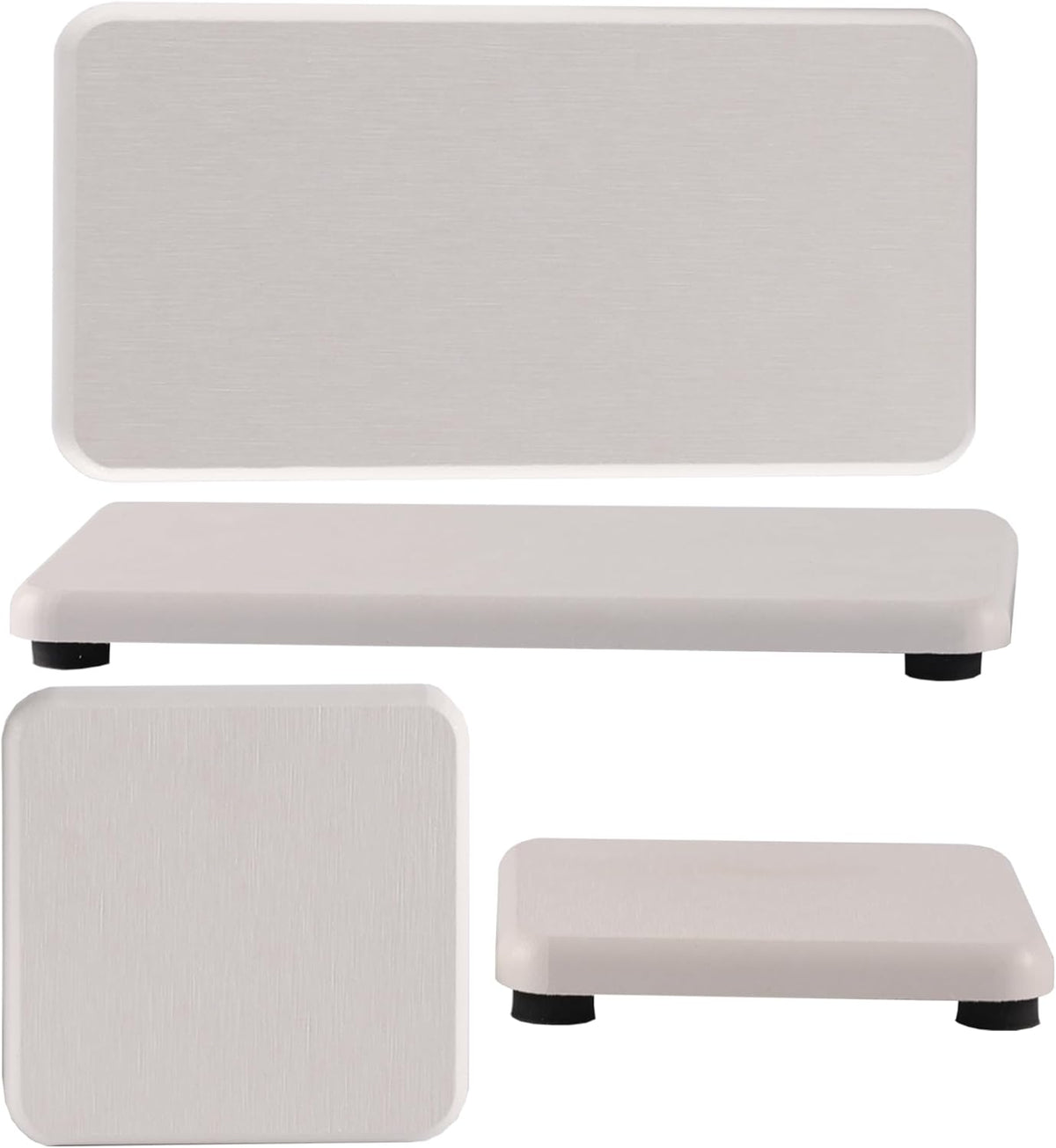 Set of 4 Water Absorbent Diatomite Coasters, Diatomaceous Earth Kitchen Soap Dish, Bathroom Trays