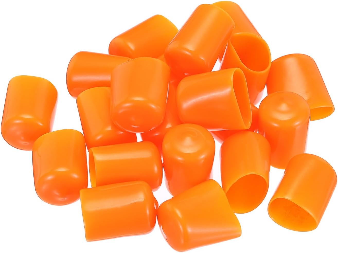 uxcell 20pcs Rubber End Caps 19mm(3/4") ID Vinyl PVC Round Tube Bolt Cap Cover Screw Thread
