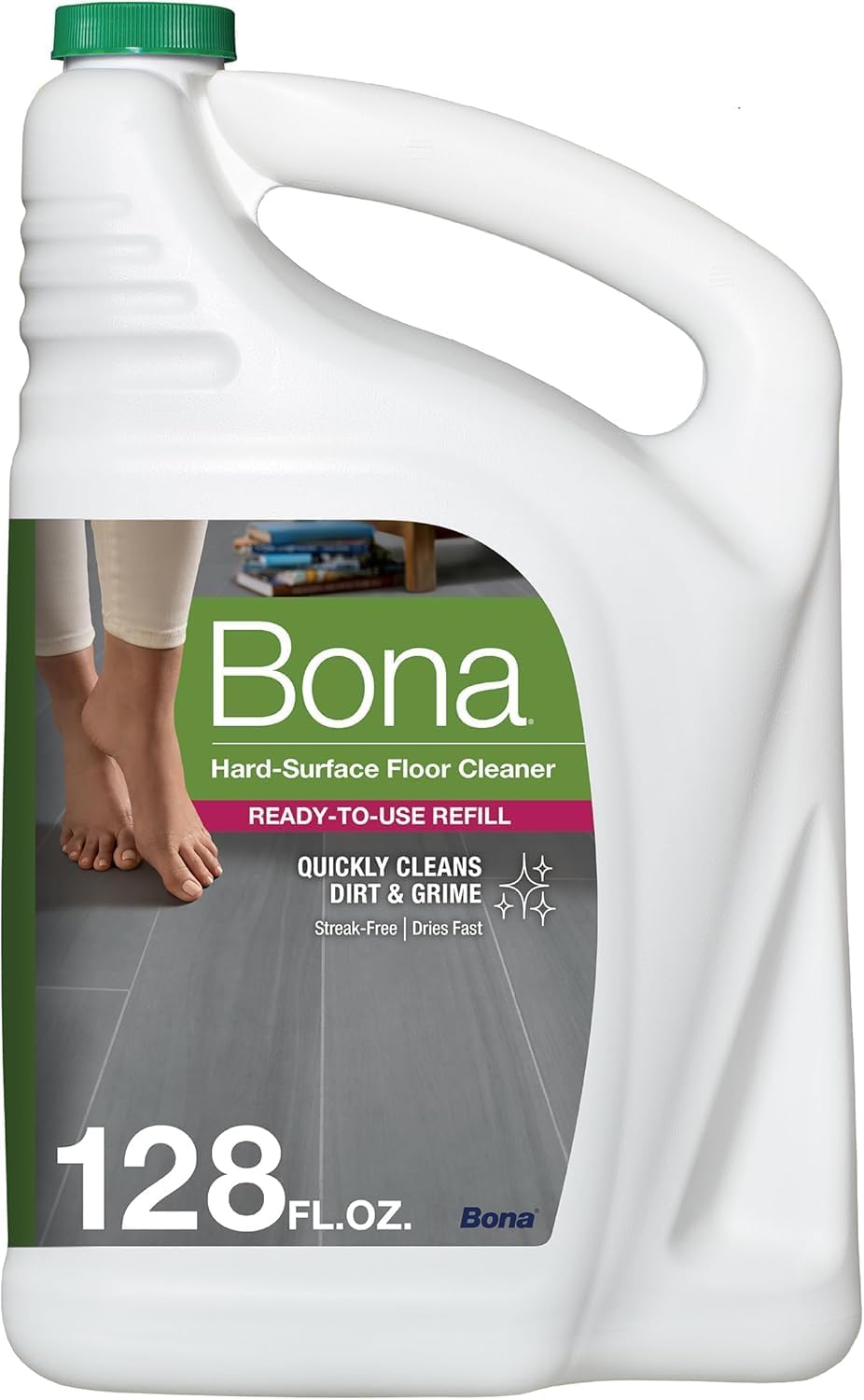 Bona Multi-Surface Floor Cleaner Refill - 128 fl oz - Unscented - Refill for Bona Spray Mops and