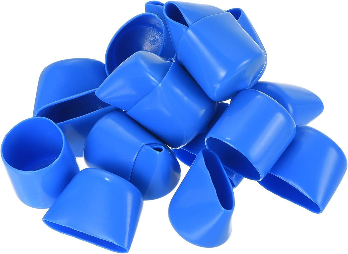 uxcell 20pcs Rubber End Caps 25mm ID Vinyl Round Tube Bolt Cap Cover Screw Thread Protectors Light