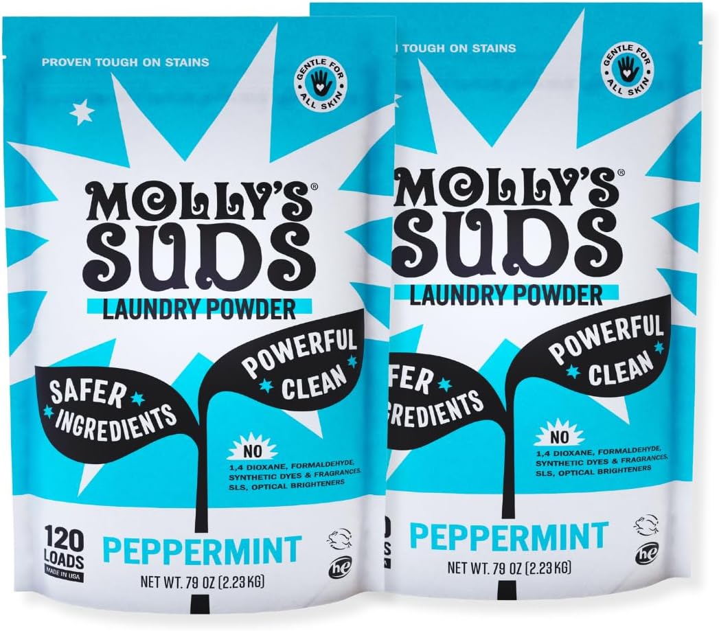 Molly's Suds Original Laundry Detergent Powder | Clean Laundry Detergent Powder for Sensitive Skin
