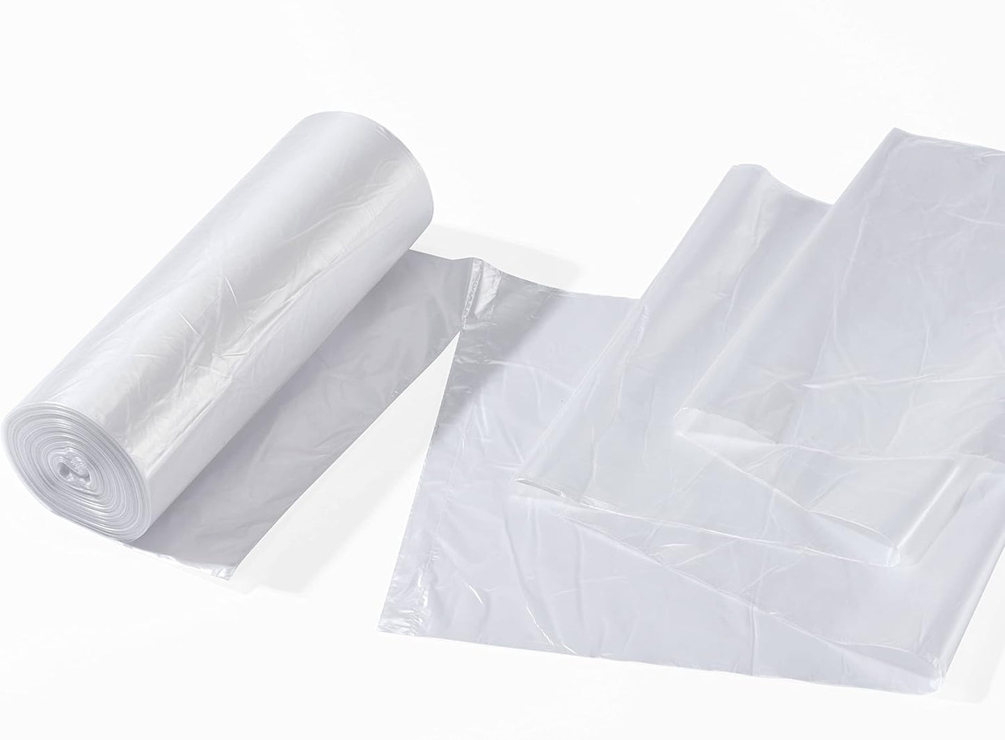 TYPLASTICS 20-30 Gallon Clear Trash Can Liners - 30" x 37" - High Density Garbage Bags - Case of