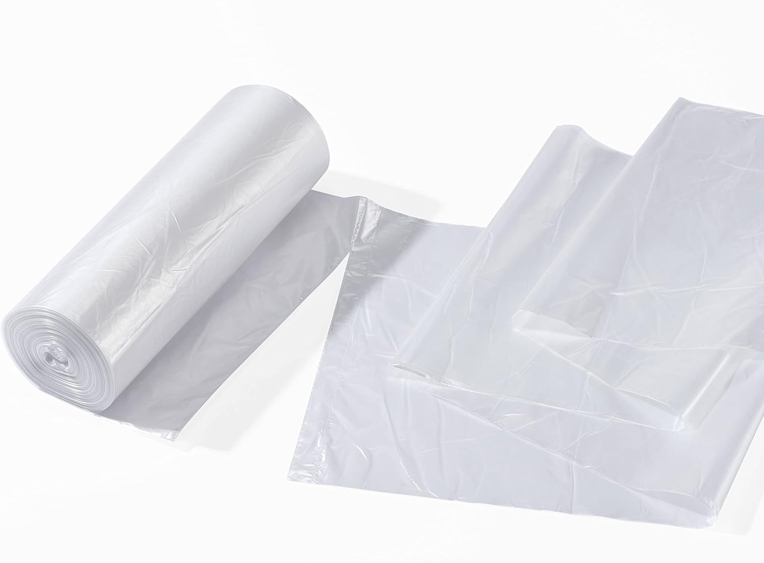 TYPLASTICS 20-30 Gallon Clear Trash Can Liners - 30" x 37" - High Density Garbage Bags - Case of