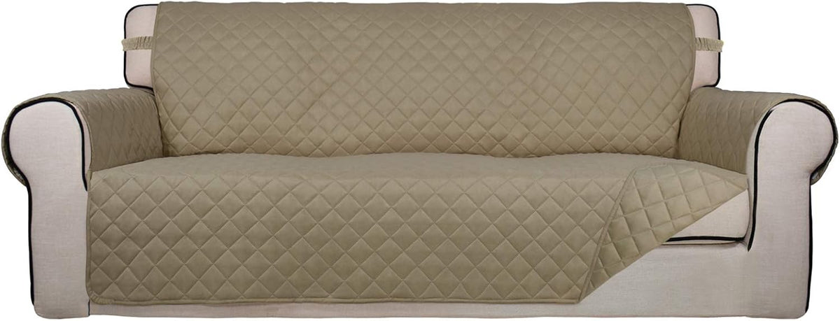 PureFit Reversible Quilted Sofa Cover, Water Resistant Slipcover Furniture Protector, Washable