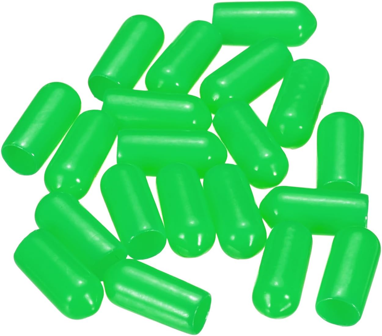uxcell 20pcs Rubber End Caps 6mm(1/4") ID Vinyl PVC Round Tube Bolt Cap Cover Screw Thread