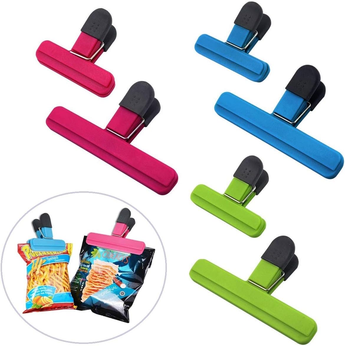 Large Chip Clips Food Clips Bag Sealing Clips with Good Grips Plastic Heavy Duty Air Tight Seal
