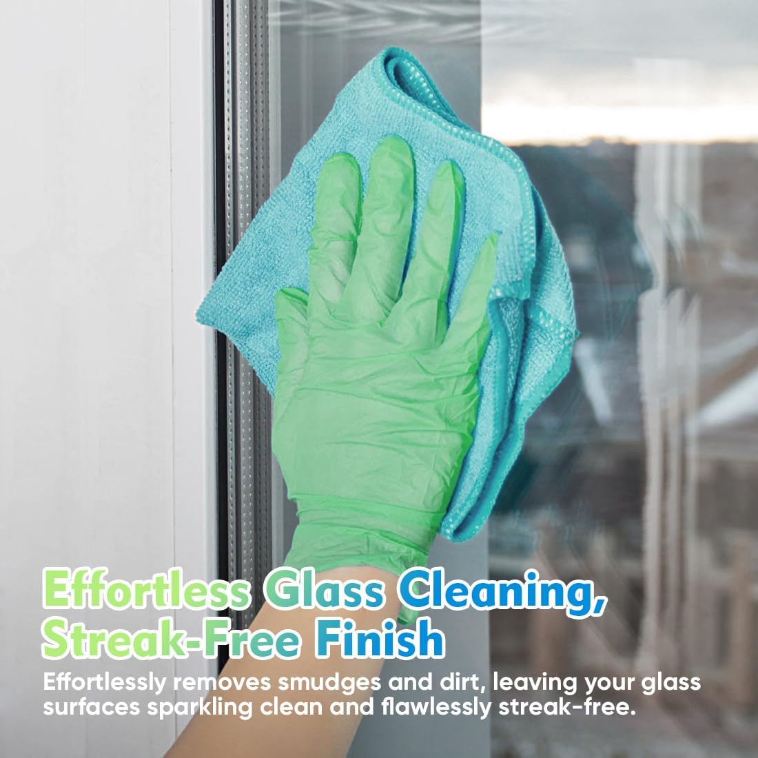 HOMEXCEL Microfiber Cleaning Cloth 12 Pack, 12.5 x 12.5 Inch Microfiber Towels for Cars, Ultra