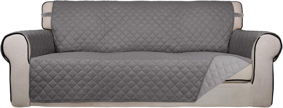 PureFit Reversible Quilted Sofa Cover, Water Resistant Slipcover Furniture Protector, Washable