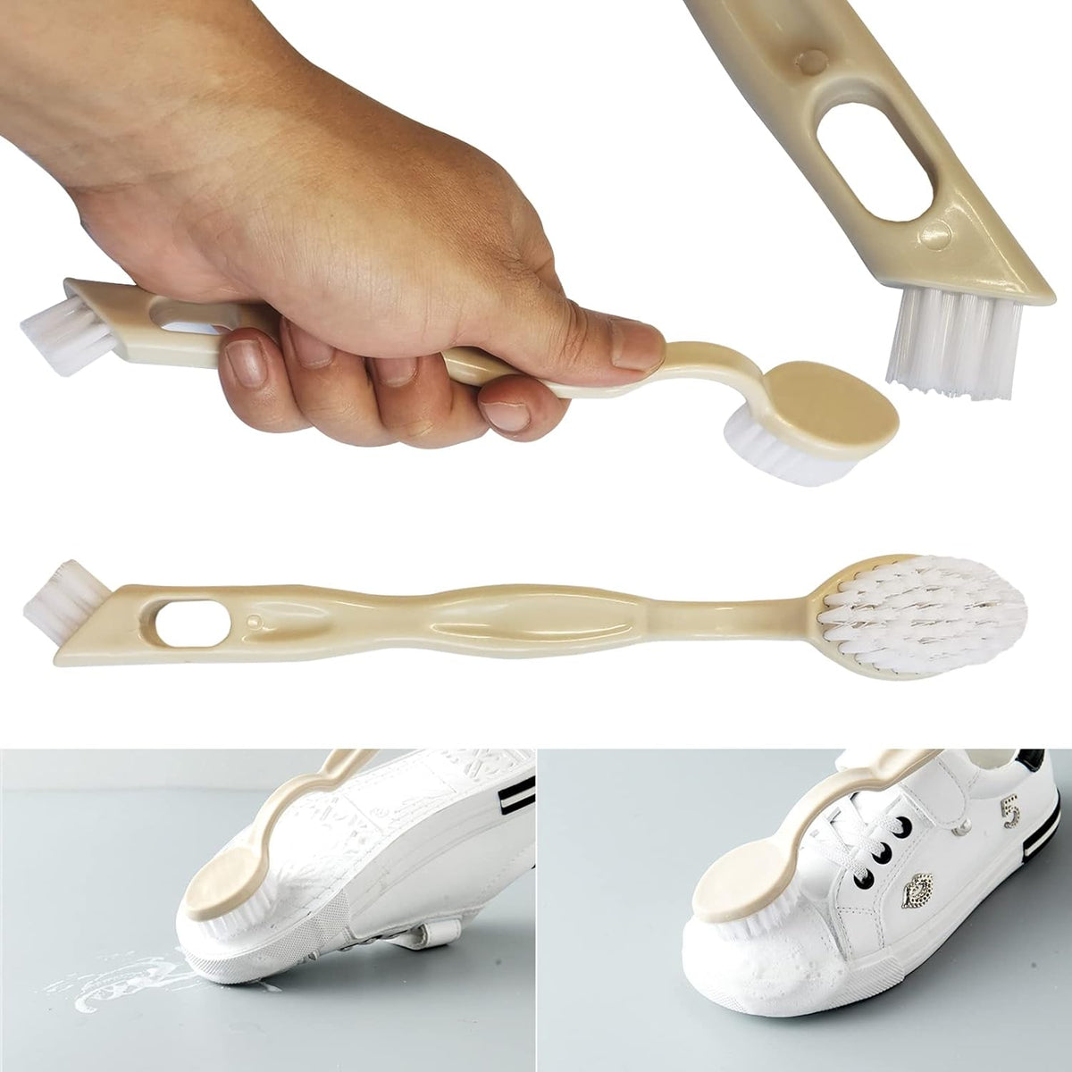 Cleaning Brush Shoe Kitchen Bottle Brush Sink Bathroom Household Dish Pot Pan Edge Corners Tile