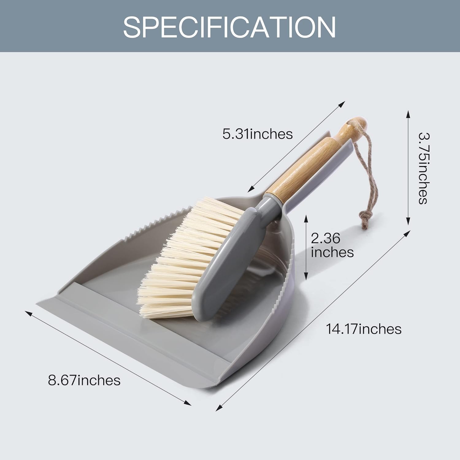 Small Dustpan and Brush Set - Mini Broom with Dustpan Set, Handheld Broom and Dust Pan Combo Set