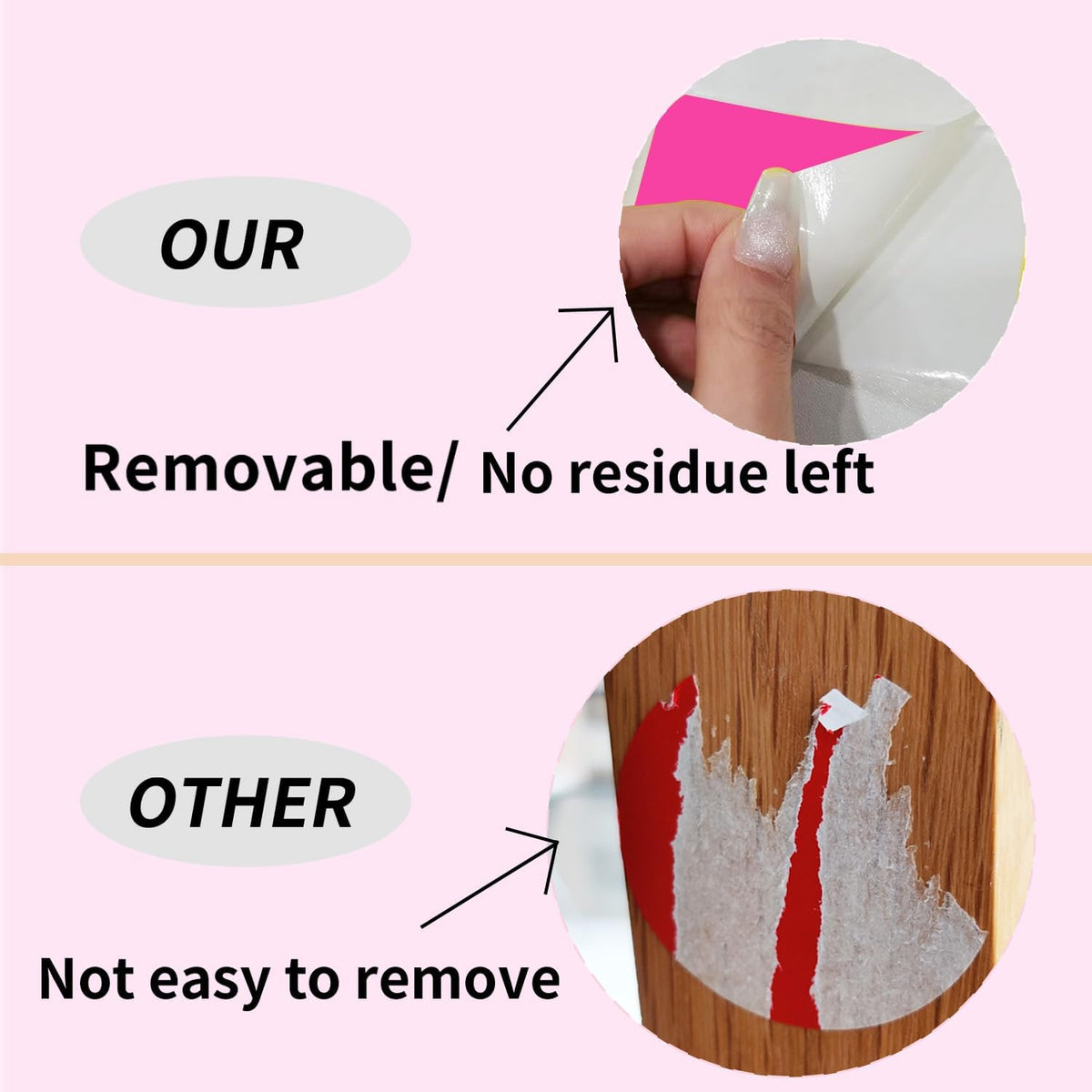 STARLIBOO Neon Colored Labels Stickers 3 x 2 Inch, Rectangle Moving Labels Stickers, 250Pcs Garage