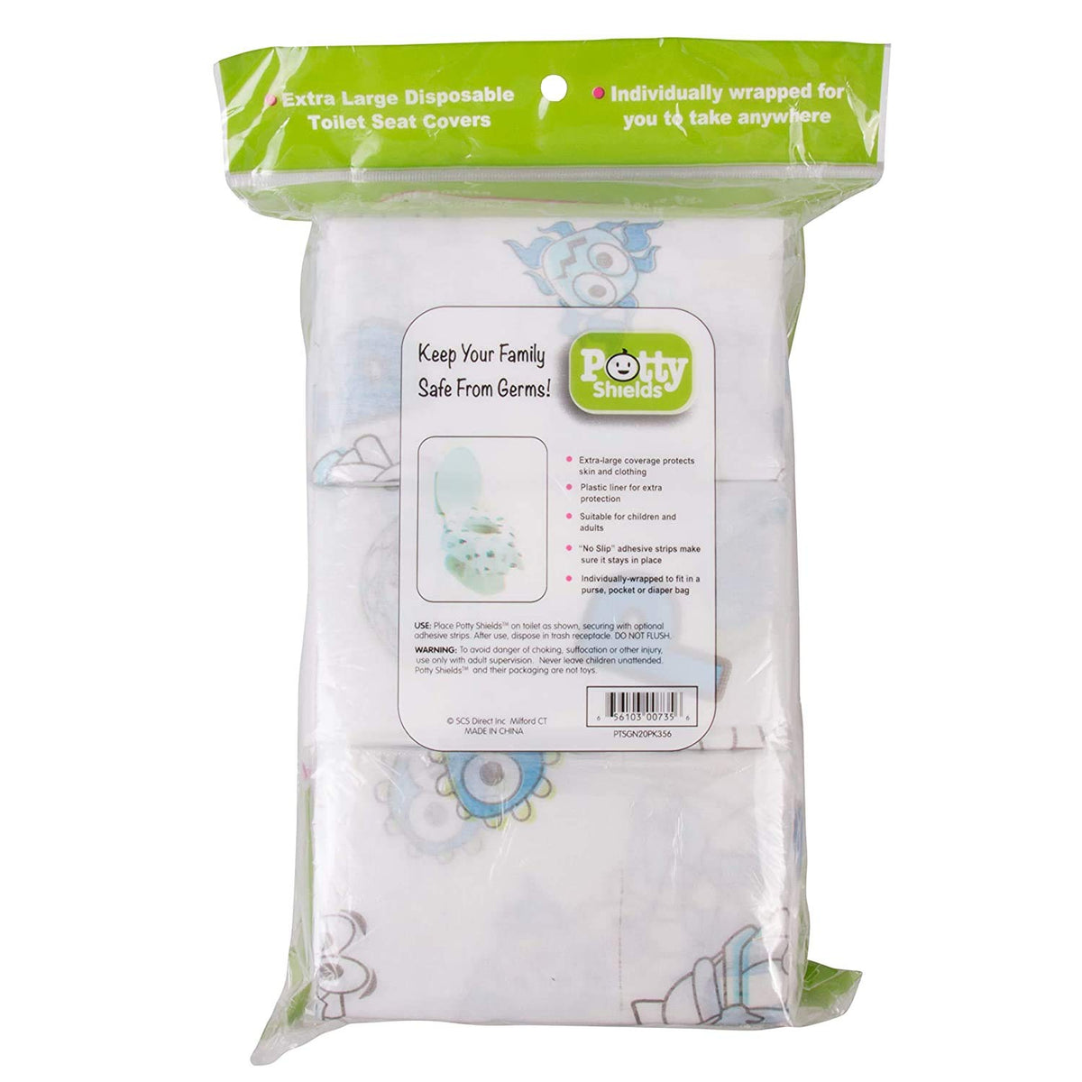 Disposable Toilet Seat Covers for Kids & Adults (6 Pack) - Germ Protect from Public Toilets
