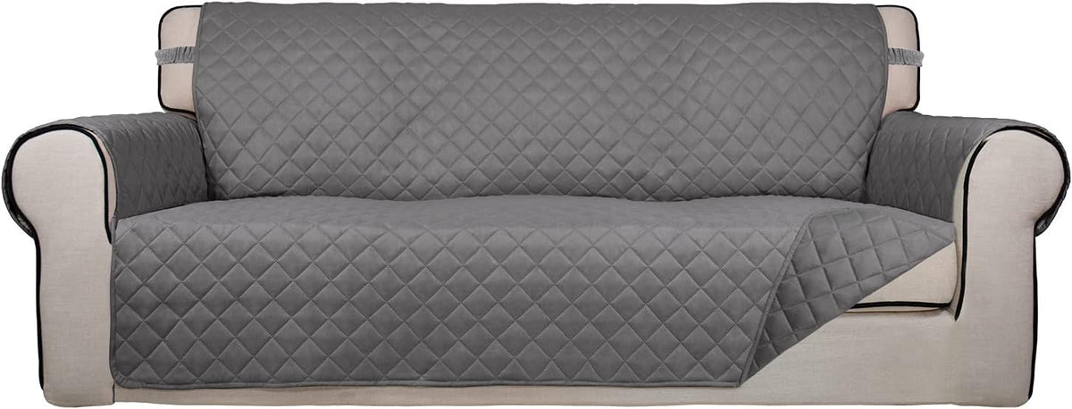 PureFit Reversible Quilted Sofa Cover, Water Resistant Slipcover Furniture Protector, Washable