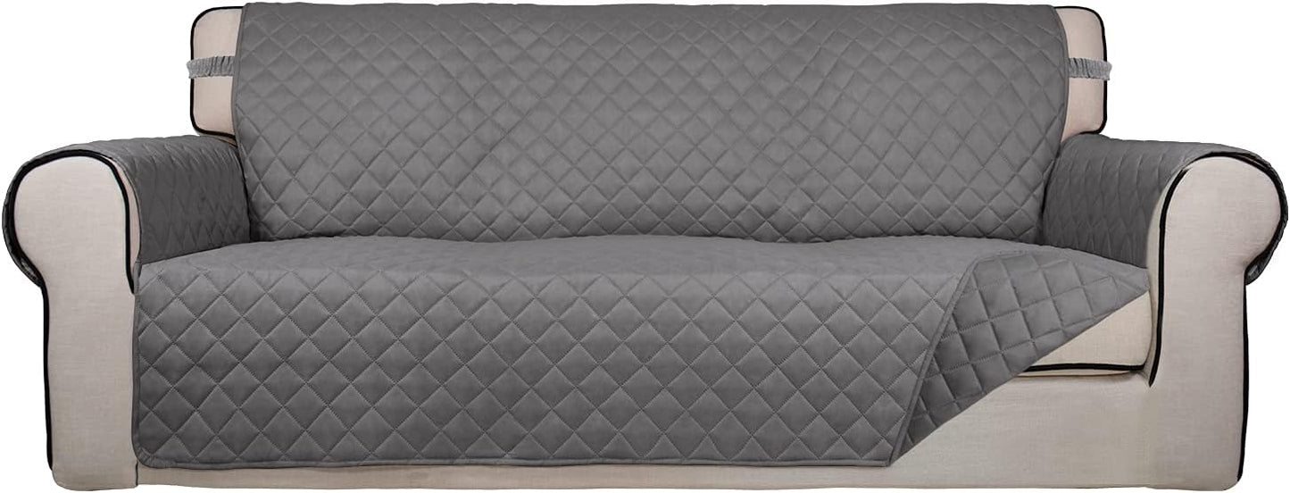 PureFit Reversible Quilted Sofa Cover, Water Resistant Slipcover Furniture Protector, Washable