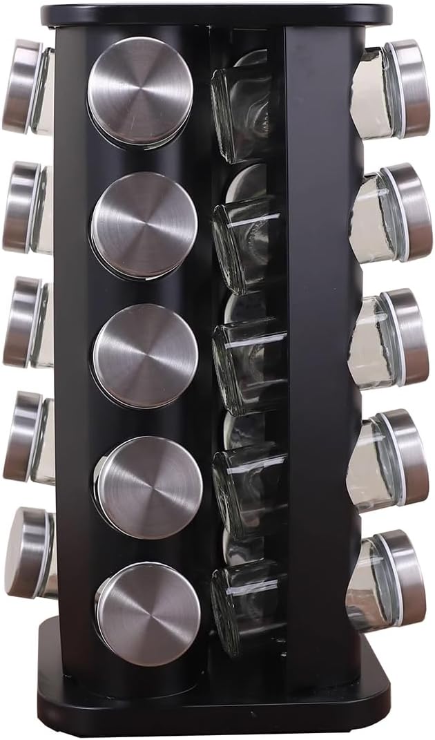 Spice Rack, Spice Rack Organizers for Countertop, Rotating Countertop Spice Rack, Revolving Spice