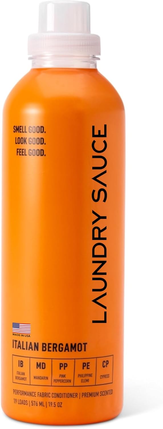 Laundry Sauce - Laundry Fabric Softener (Italian Bergamot) Luxury Fragrance, Softens & Preserves