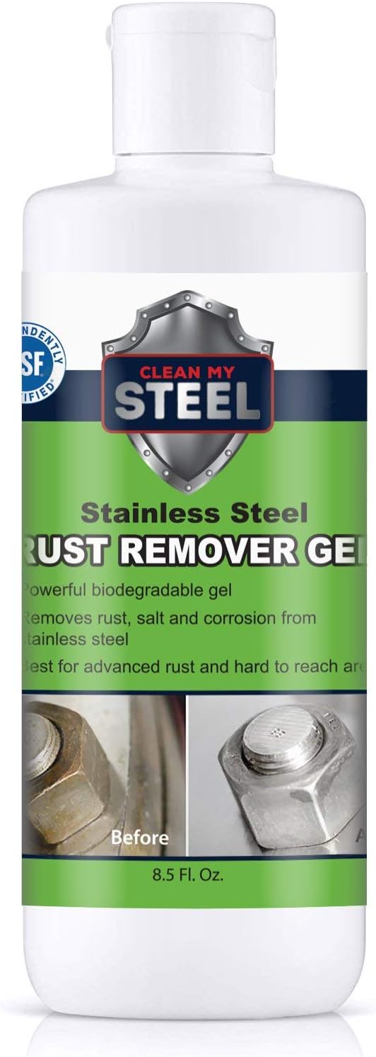 Heavy-Duty Industrial Use Rust Stain Remover for Metal Surfaces Including Stainless Steel. Metal