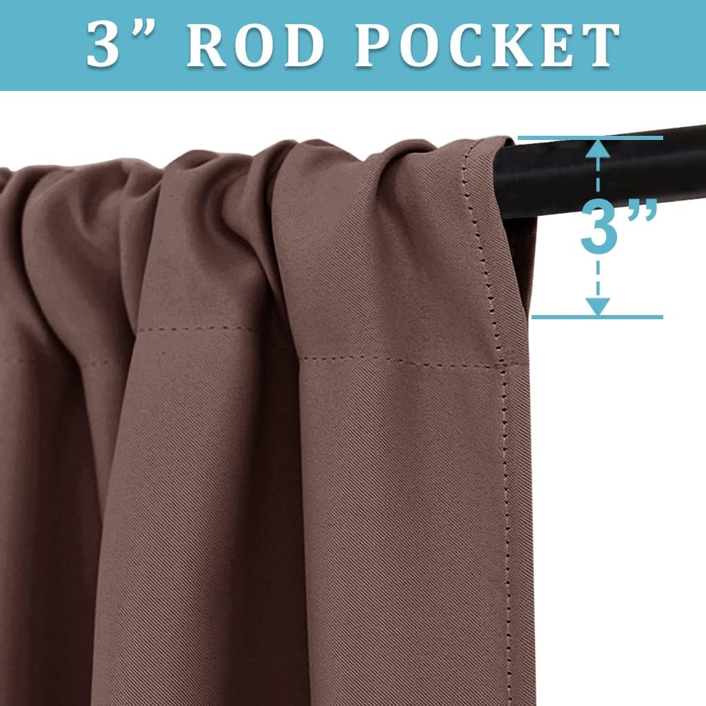 RYB HOME RV Curtains Blackout - Thermal Insulating Privacy Door Windows Camper Curtains for Kids