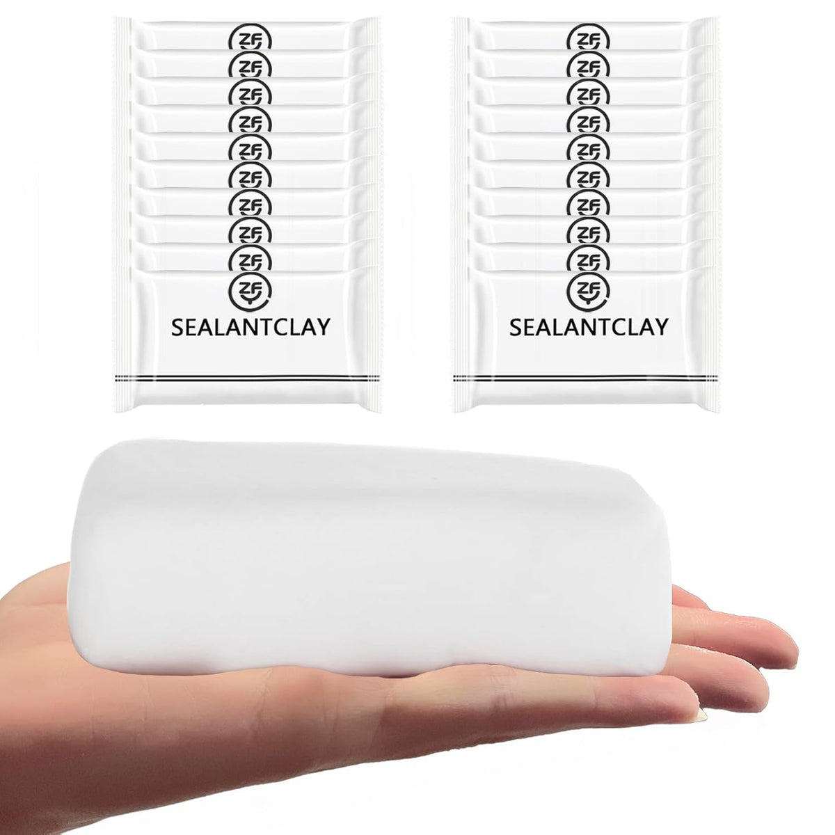 Pack of 20 White Seal Putty Waterproof Duct Seal Repair Sealing Clay, Quick Mending Mud for Drain