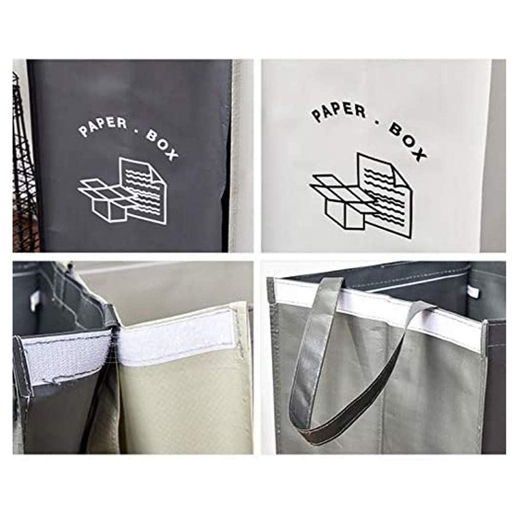 Separate Recycling Waste Bin Bags for Kitchen Home Recycle Garbage Trash Sorting Bins Organizer
