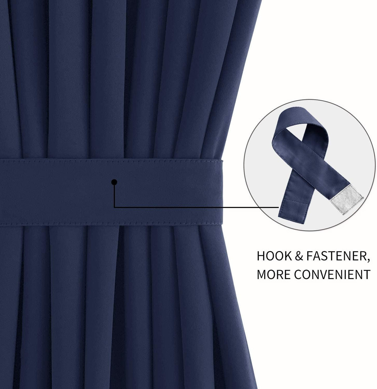 DWCN French Door Curtains – Rod Pocket Thermal Blackout Curtain for Doors with Glass Window
