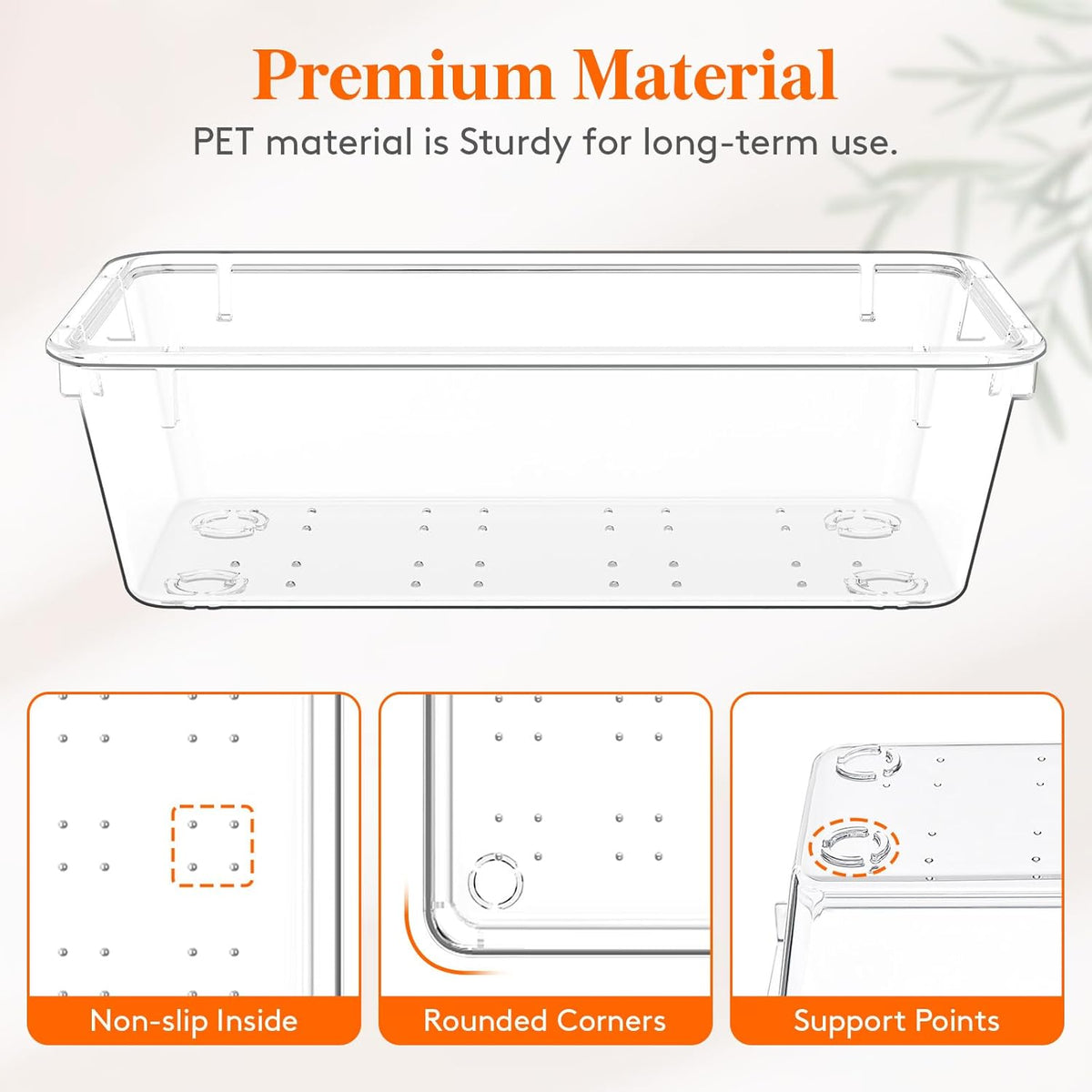 Lifewit 12 Pcs Large Bathroom Drawer Organizers, 3 Sizes Clear Plastic Storage Organizer Trays for