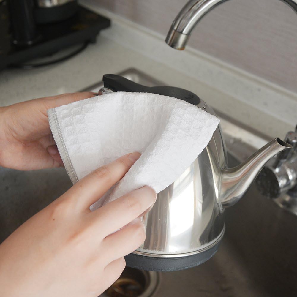 KinHwa Microfiber Dish Cloths Thick Waffle Weave Kitchen Dish Rags Ultra Absorbent Dishcloths