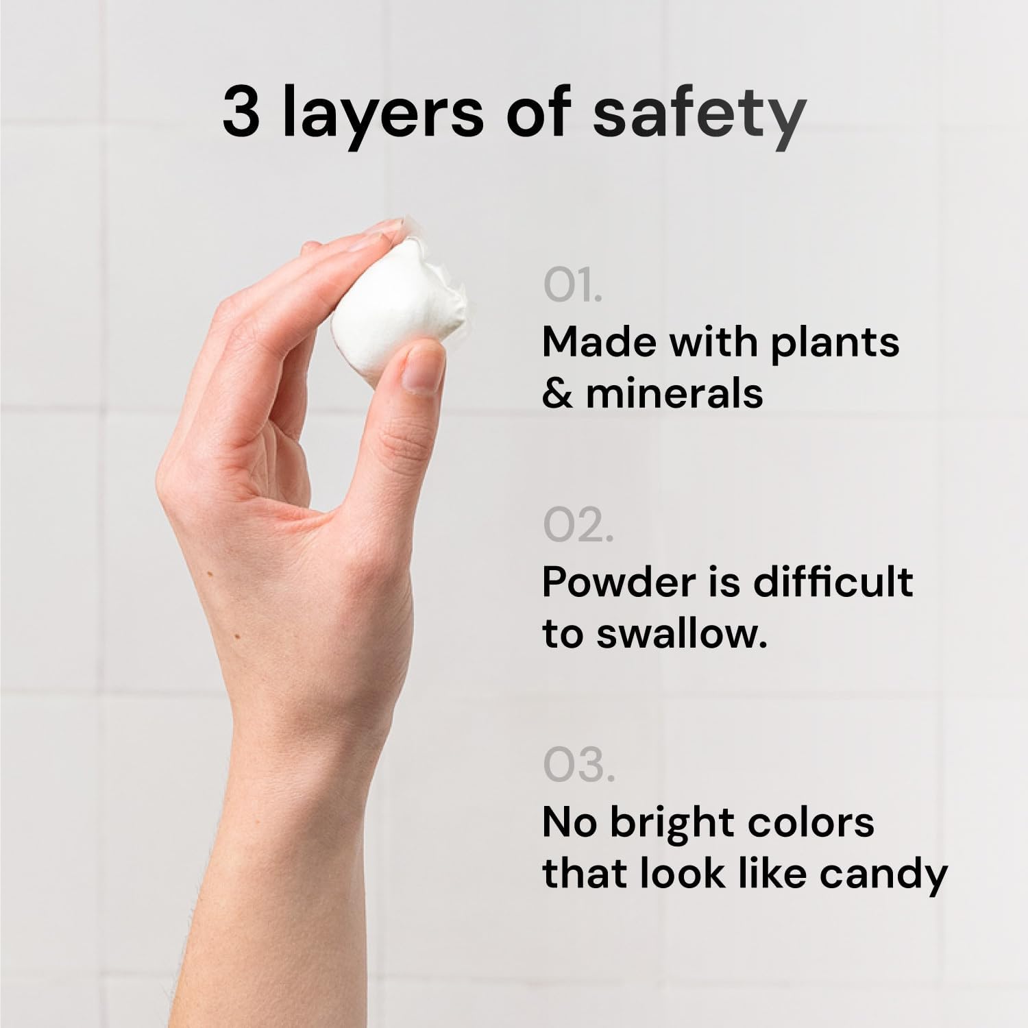Grab Green 3-in-1 Laundry Detergent Pods, 24 Count, Fragrance Free, Plant and Mineral Based