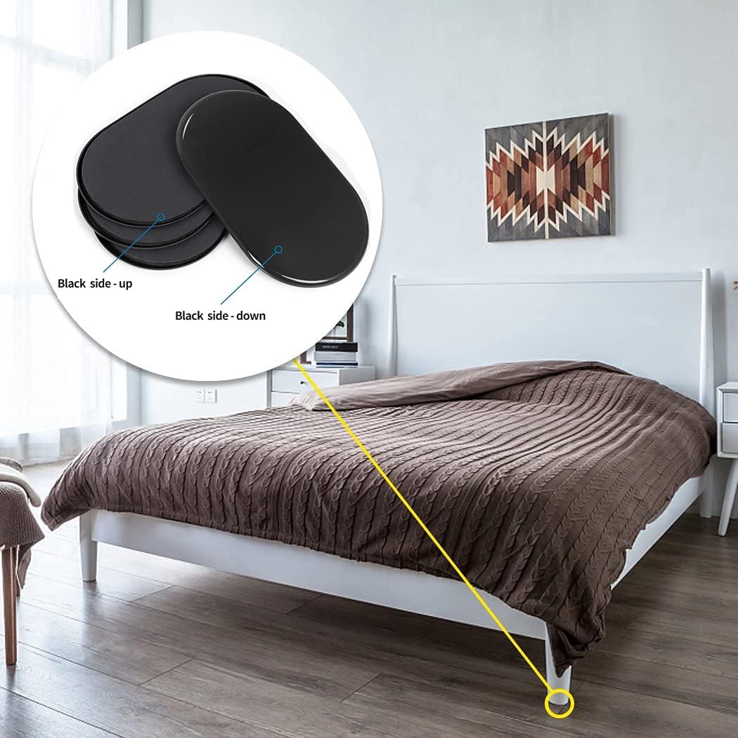 Reusable Large Furniture Sliders for Carpet, Furniture Movers Sliders, Carpet Movers Oval Heavy