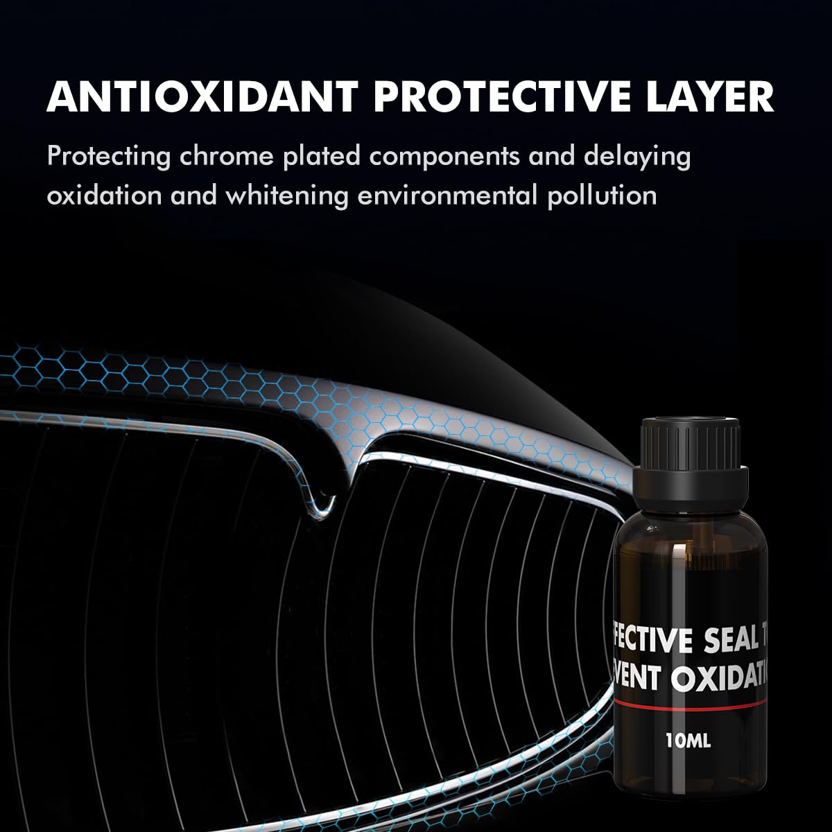 Metal Polish Restorer and Protectant, Chrome Cleaner and Polish for Cars, Removes Oxidation and
