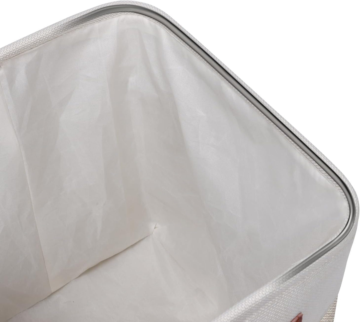 Univivi 4 PC Foldable Storage Baskets,10.5 inch Fabric Storage Bins for Shelf with Hard