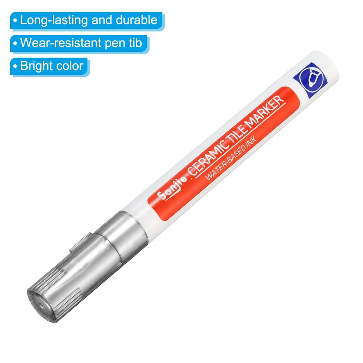 PATIKIL Grout Pen, 4 Pack Silver Tile Marker Waterproof Grout Sealer Pen Tile Repair Pens Paint