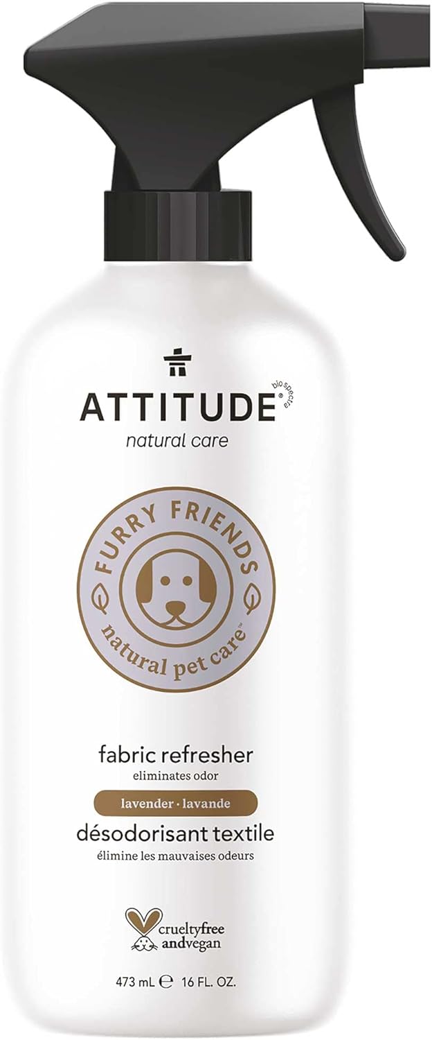ATTITUDE Fabric Refresher for Pets, Neutralizes Odors, Plant and Mineral-Based Ingredients, Vegan