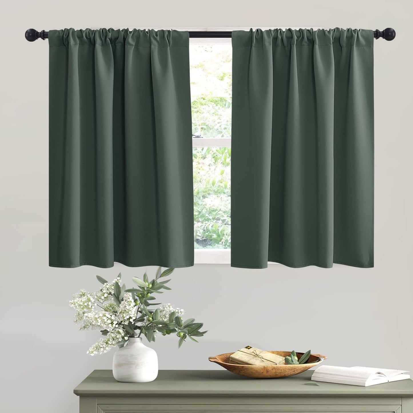 RYB HOME Blackout Curtains for RV Camper Windows, Privacy Thermal Insulating Mini Curtains & Drapes