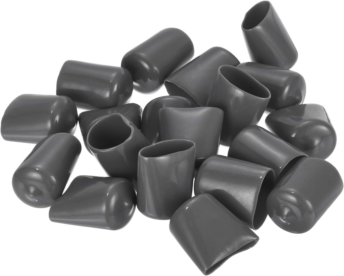 uxcell 20pcs Rubber End Caps 19mm(3/4") ID Vinyl PVC Round Tube Bolt Cap Cover Screw Thread