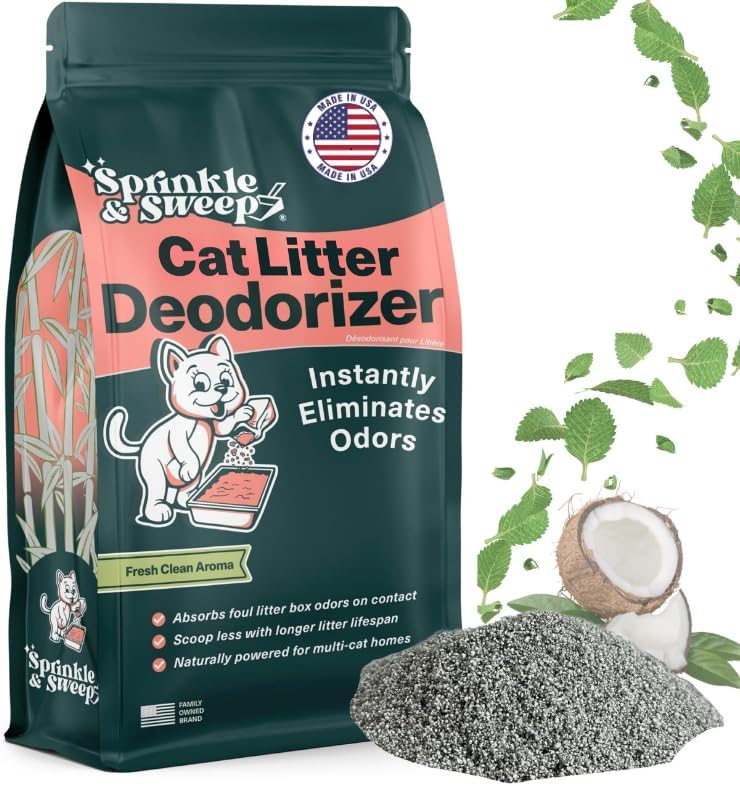 Litter Box Deodorizer | Cat Litter Deodorizer | Smell Control for Cats | Non-Toxic & Safe for