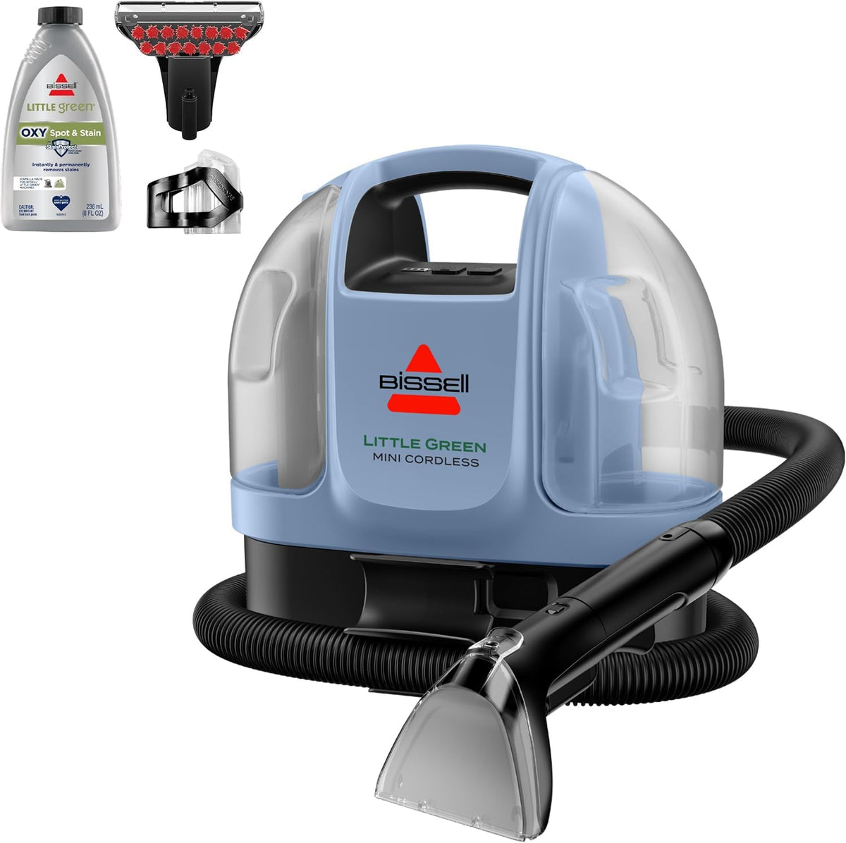 BISSELL Little Green Mini Cordless Portable Carpet and Upholstery Deep Cleaner, Car/Auto Detailer