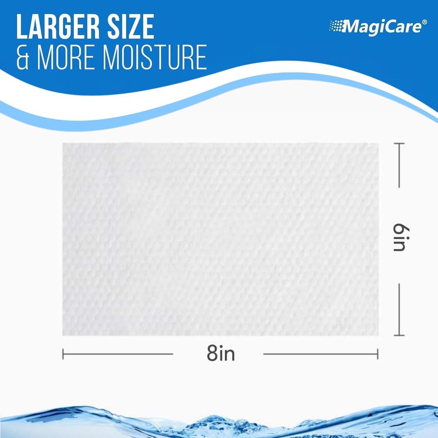 MagiCare 75% Large Alcohol Wipes (2 Canisters) - Hand Sanitizing Wipes - Hand Sanitizer Wipe