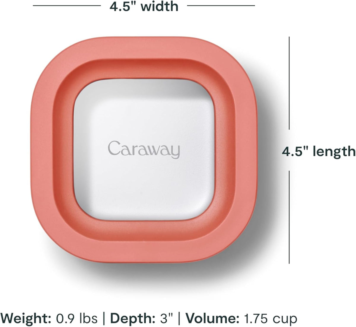 Caraway 6pc Food Storage Container Set - 1.75 Cup Glass Storage Container for Food (6) - Non-Toxic