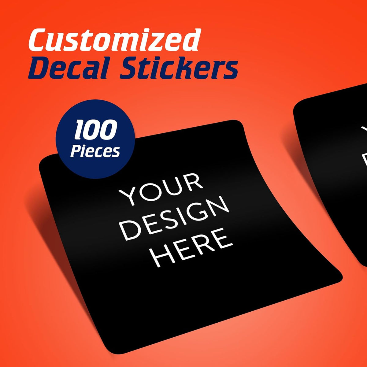 5-1000 Custom Vinyl Stickers - Upload Your own Image, Text, Design, Logo - Personalized Logo Labels