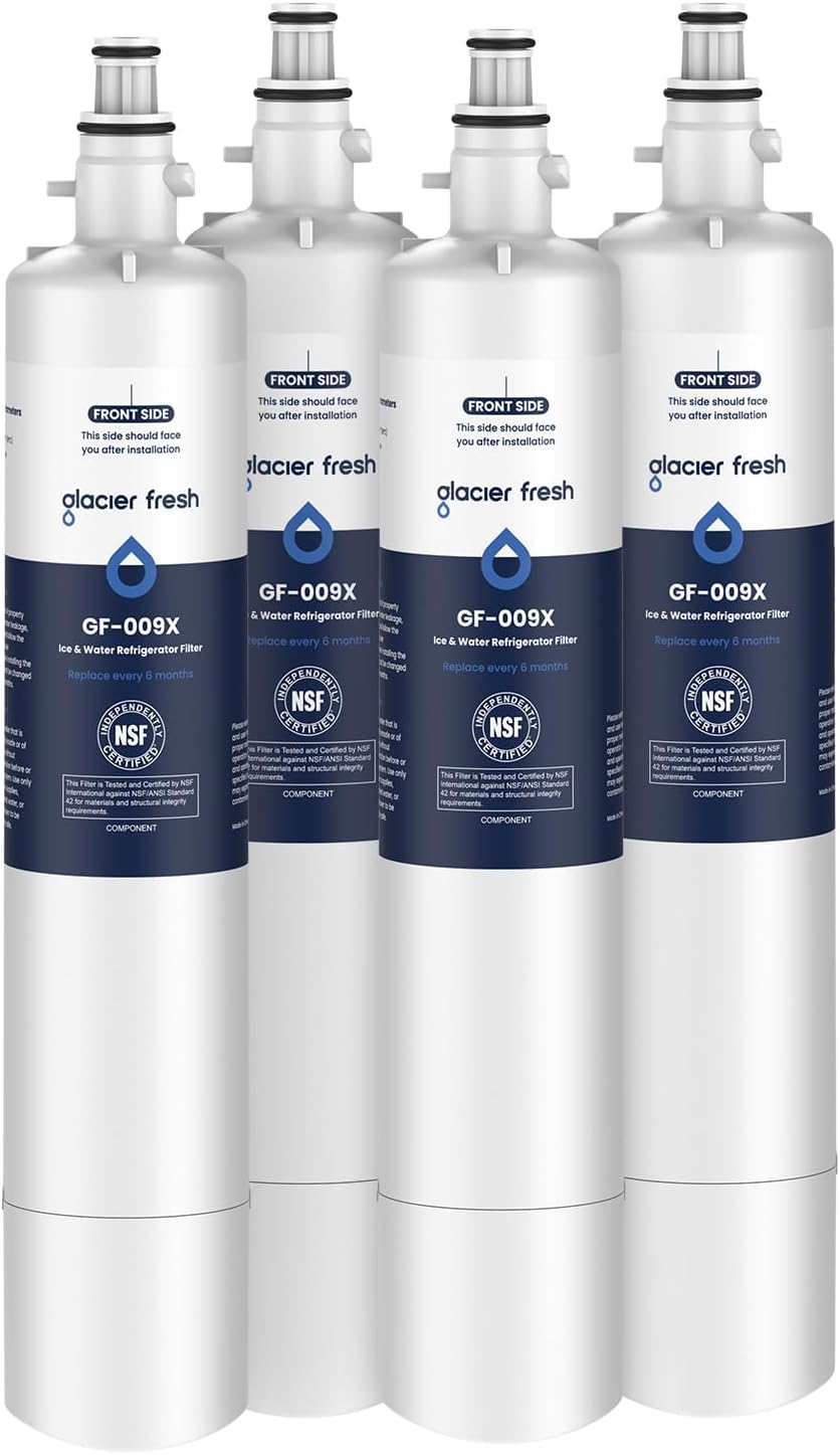 GLACIER FRESH Replacement for RPWFE, RPWF (Built-in CHIP) Refrigerator Water Filter, Compatible
