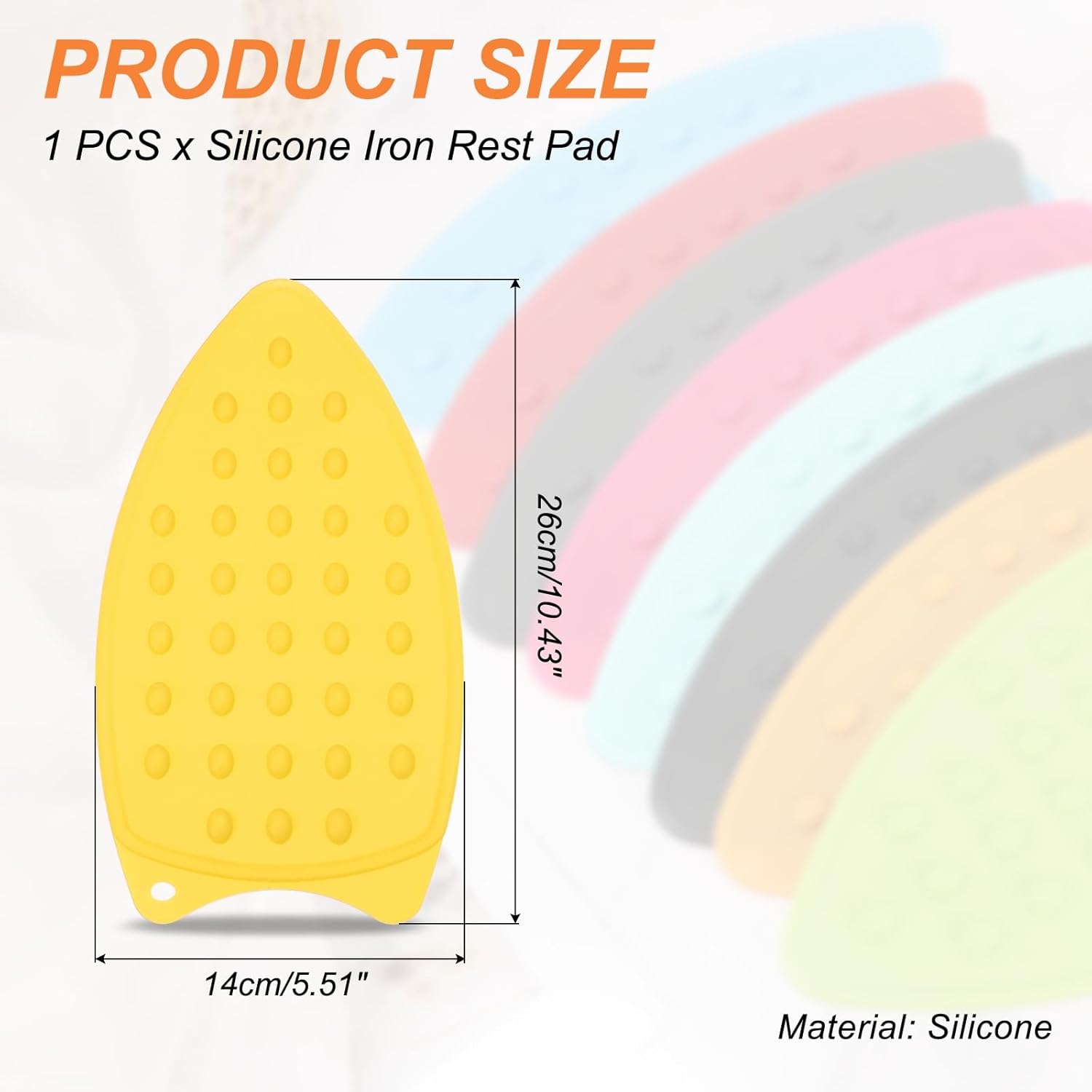 PATIKIL Silicone Iron Rest Pad, Multipurpose Hot Heat Resistant Iron Rest Plate Protective Pad for