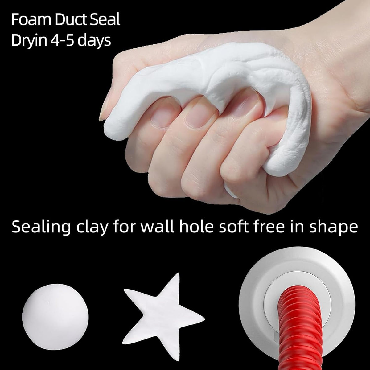 20-Pack Premium Waterproof Wall Repair Sealing Clay Duct Seal Ideal for Wall Hole Repair, Air