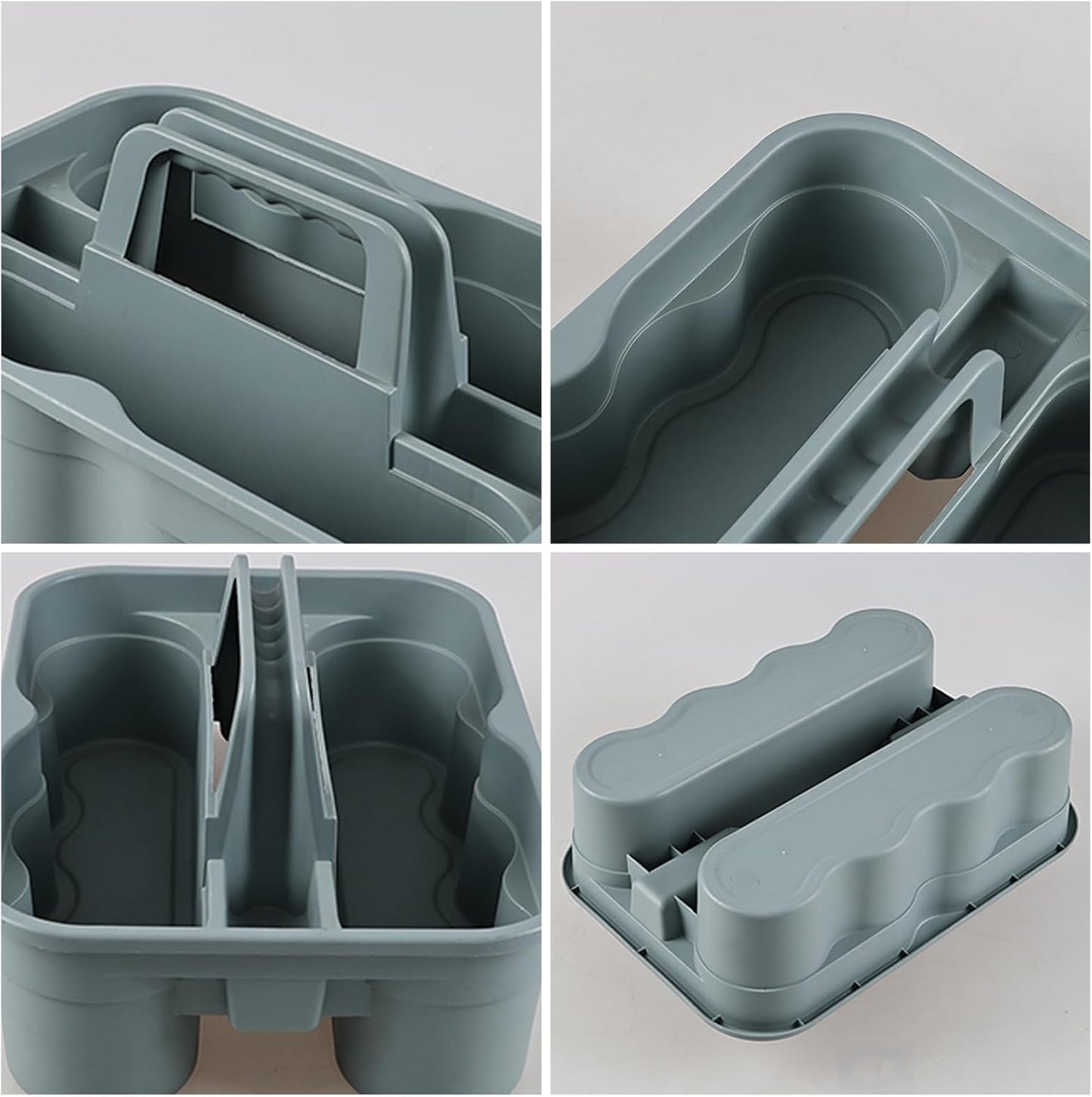 All-Purpose Cleaning Caddy, Cleaning Tool Organizer with Handle Portable Shower Caddy Basket, Grey