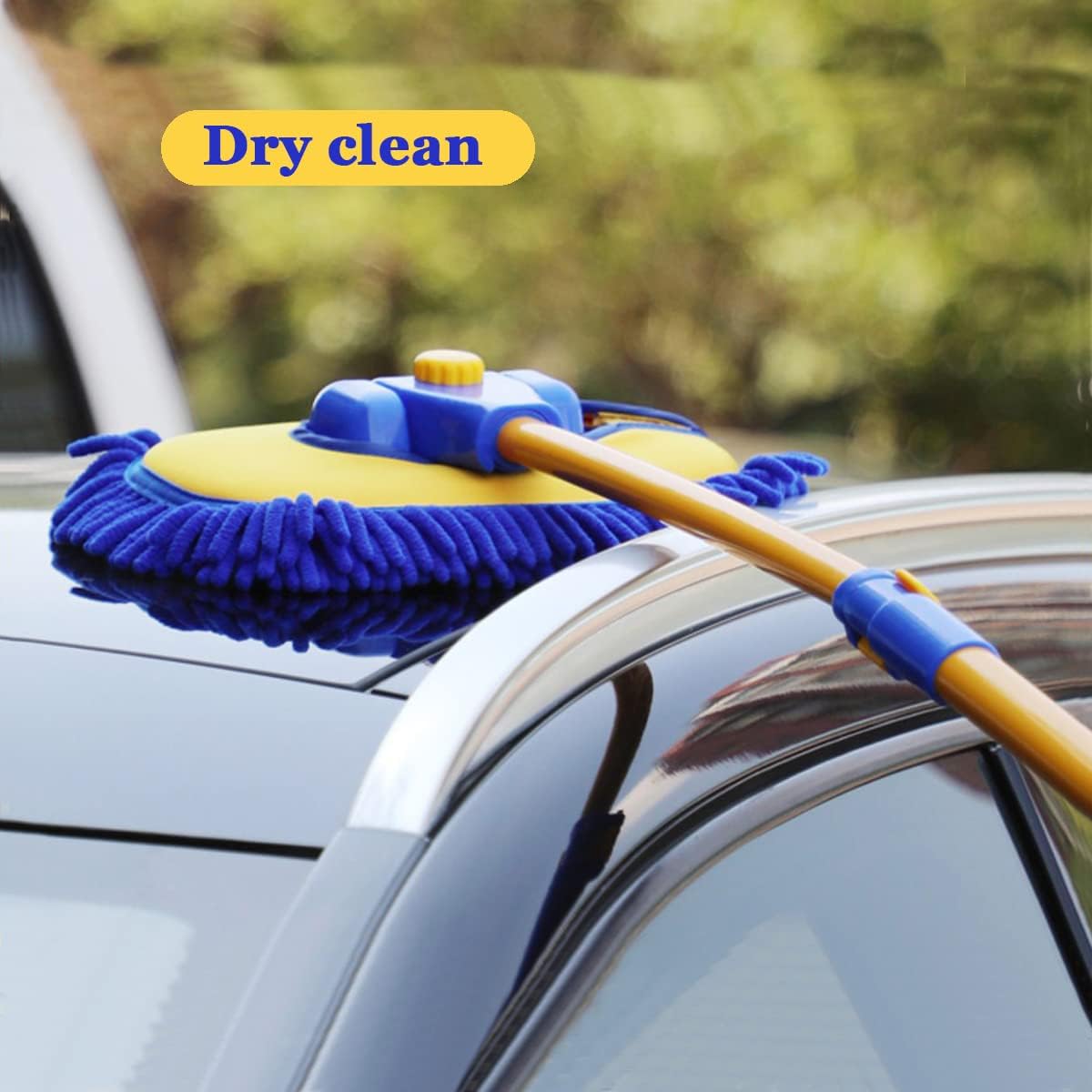 Car Wash Brush with Long Handle, Microfiber Towels Car Wash Kit Cleaning Supplies, Car Wash Mop