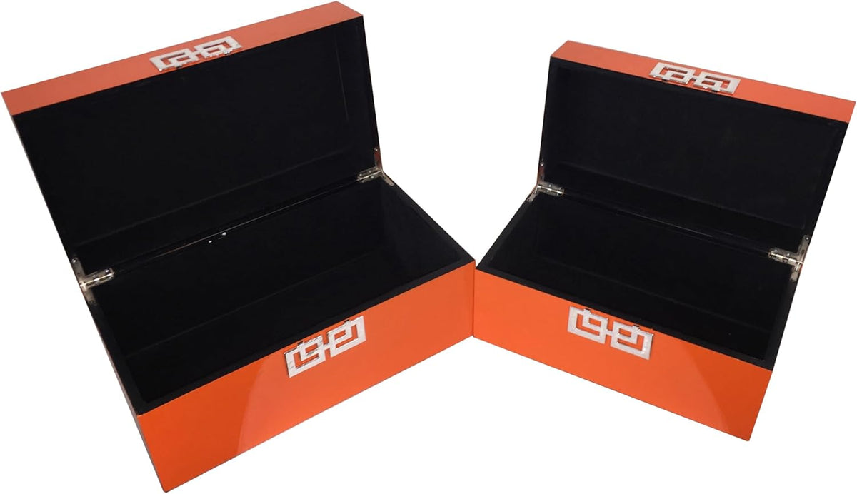 Galt International Storage Boxes - Large & Small Decorative Storage Box w/Hinged Lid - Classic