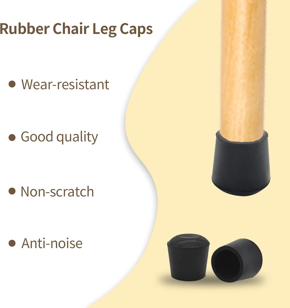 Flyshop Furniture Table Covers Non-Slip Durable Rubber Leg Tips Chair Leg Caps Floor Protectors